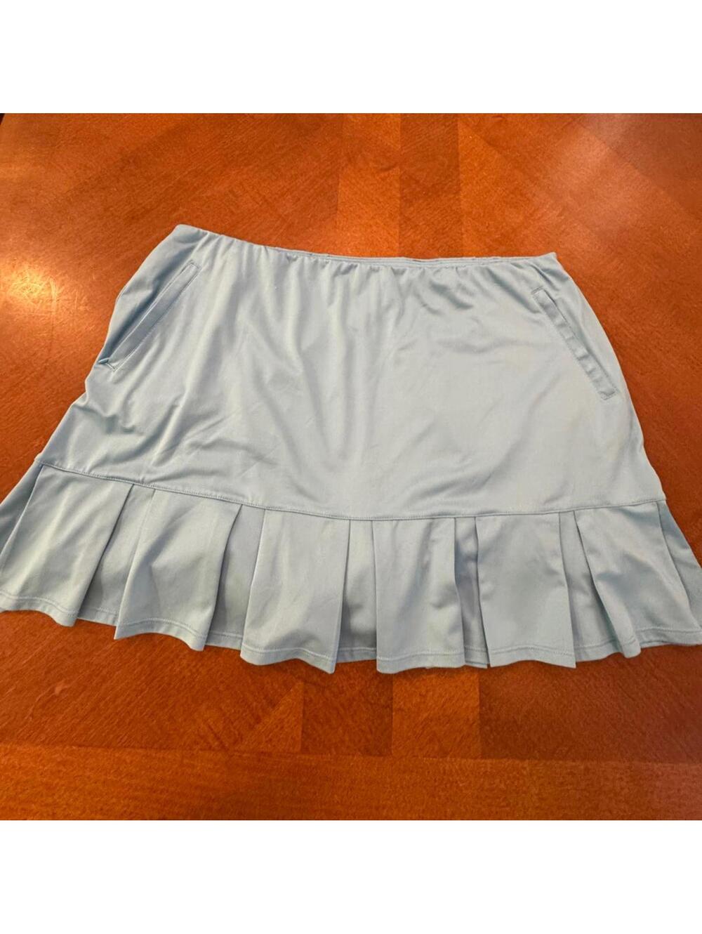 Tail XL Light Blue Pleated Mini Skirt with Pockets